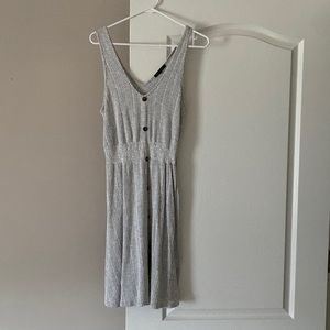 Gray & White Tank Dress